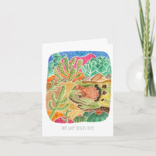 Cartão Parabéns Preguiçoso e Preguiçoso Aterro