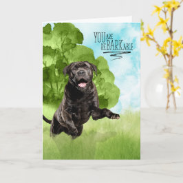 Cartão Parabéns reBARKable Cão Corso Cachorro