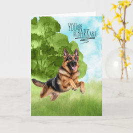 Cartão Parabéns reBARKable Cão Pastor Alemão