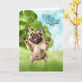 Cartão Parabéns reBARKable Tan French Bulldog