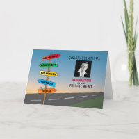 Parabéns Sinais De Rd De Aposentação Nome Fotográf