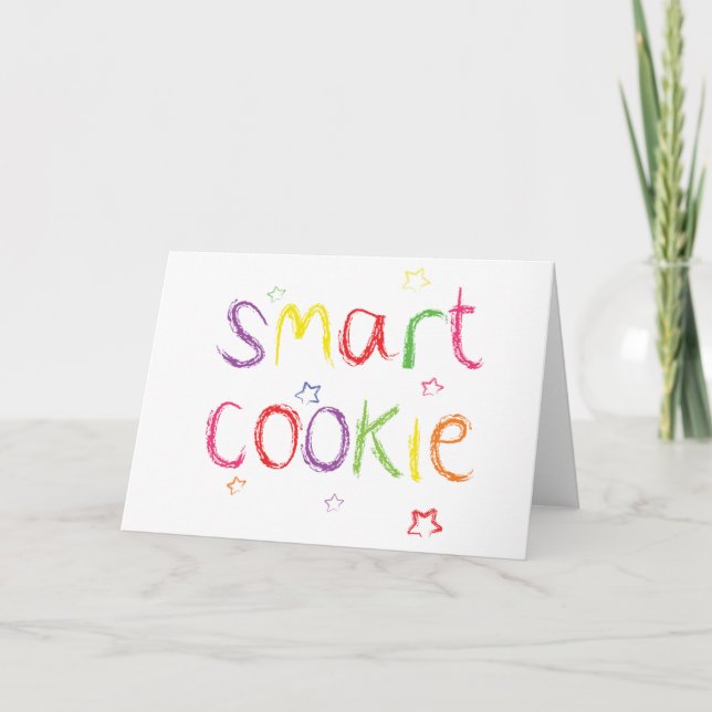 Cartão Parabéns Smart Cookie (Frente)
