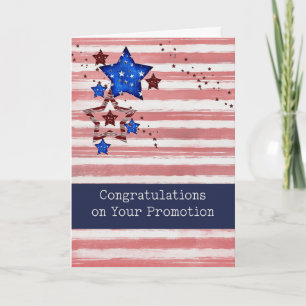 Cartão Parabéns sobre a promoção de serviços