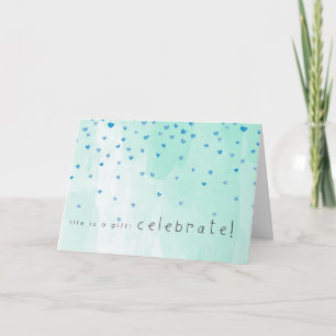 Cartão Parabéns sobre a sua adoção