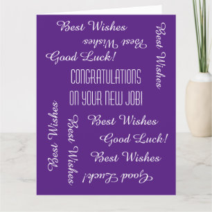 Cartão Parabéns sobre o novo emprego de todos nós, JUMBO