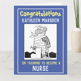 Cartão Parabéns sobre o treinamento para ser uma placa de