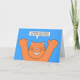 Cartão Parabéns sobre trabalho dentário