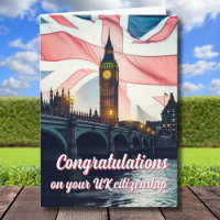 Parabéns UK Cidadania Reino Unido Bandeira