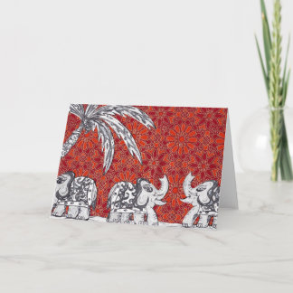 Cartão Parada 3 do elefante