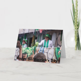 Cartão Parada de Dia de São Patrício