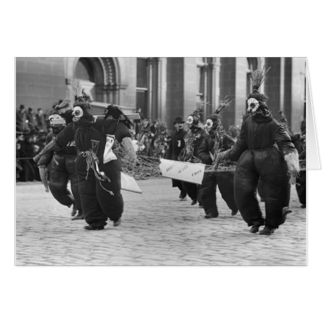 Cartão Parada de Mummers, Filadélfia, 1909 (Frente Horizontal)