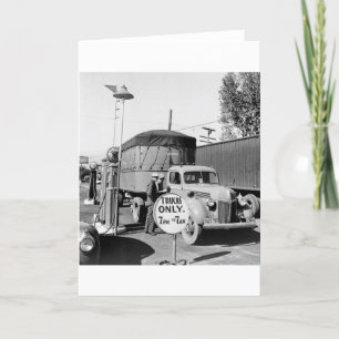 Cartão Parada do Caminhão dos anos 40