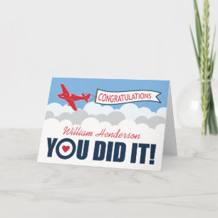 Cartão Parada Personalizada de Saída   RAF britânica