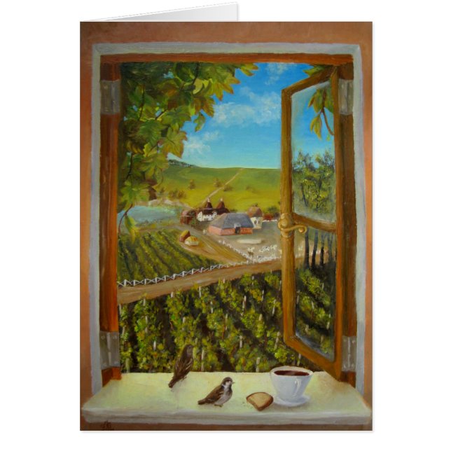 Cartão Paradas na janela (Frente)