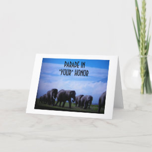 CARTÃO "PARADE IN "YOUR" HONOR GRADUATE"