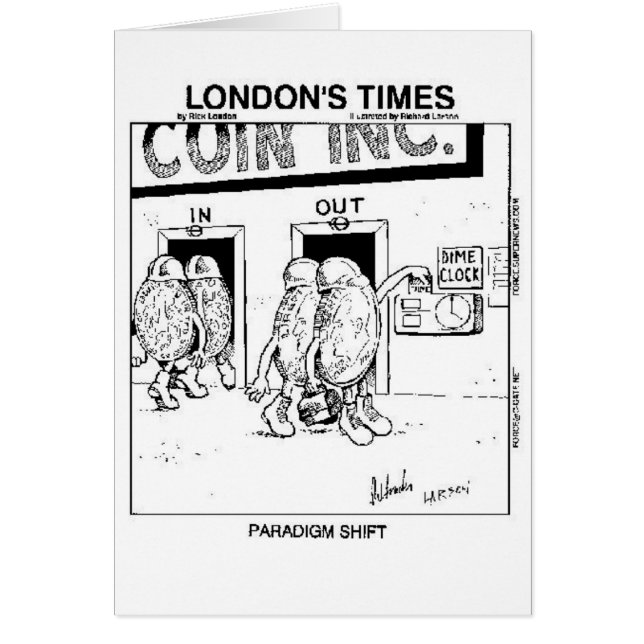 Cartão Paradigma Shift Engraçado Presentes e Coleções (Frente)