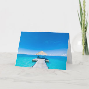 Cartão Paradise Beach   Tropical Resort, Maldivas