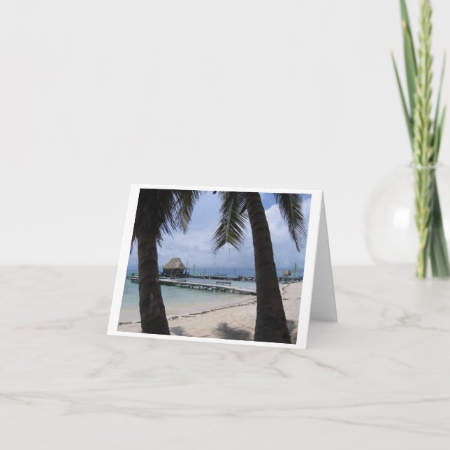 Cartão Paradise in Belize (Frente)