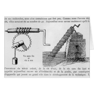 Cartão Parafuso de Archimedes
