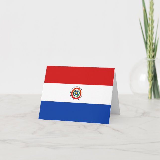 Cartão Paraguay Flag Notecard (Frente)