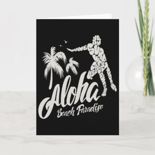 Cartão Paraíso de Praia Aloha Surf Surfando