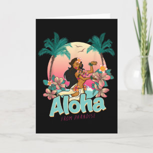 Cartão Paraíso Havaiano Ilha Praia Férias Aloha Havaí