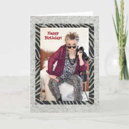 Cartão Paraíso Humoroso refletindo sobre uma vida sem gra