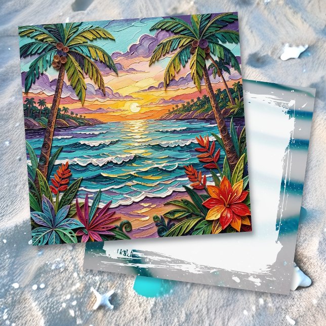 Cartão Paraíso Tropical | Branco Costeiro (Criador carregado)