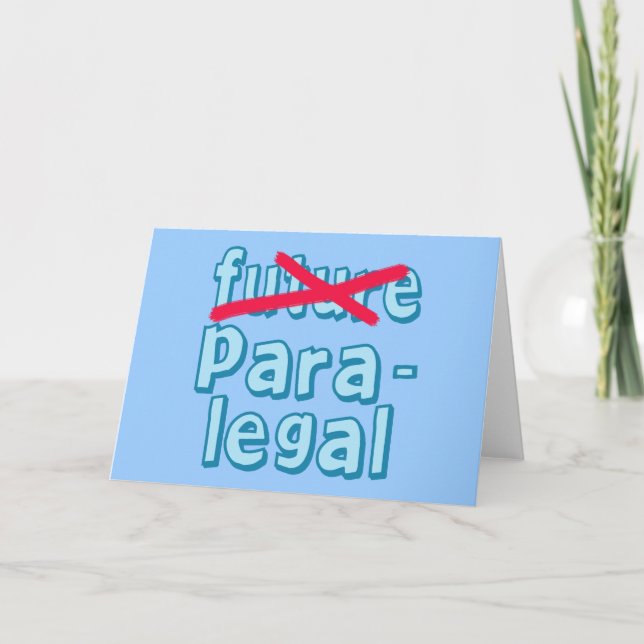 Cartão Paralegal Graduation Products (Frente)