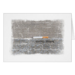 Cartão Parando os semelhantes que ganham o fumo da parada