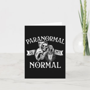 Cartão Paranormal É Meu Normal - Caça de Fantasmas Fantas