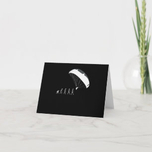 Cartão Paraquedas Parapente em Evolução