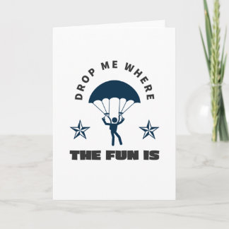 Cartão Paraquedista de Paraquedas Skydive