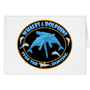 Cartão Parar a caça à baleia