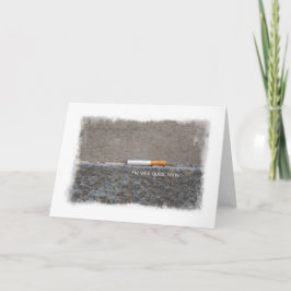 Cartão Parar de fumar Parabéns