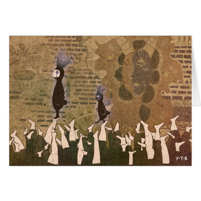 Cartão Parar os passos de 2012 (Frente Horizontal)