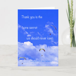 Cartão Paraseando #2 com poema: Sem Segredo