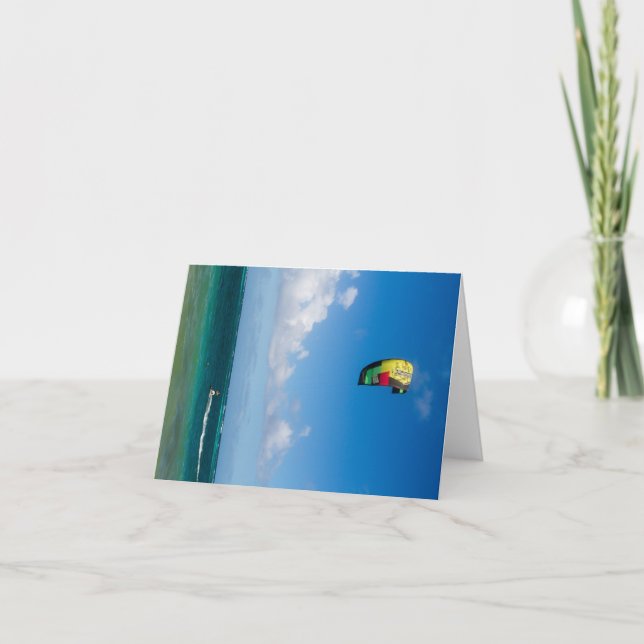 Cartão Paraseando no Caribe (Frente)