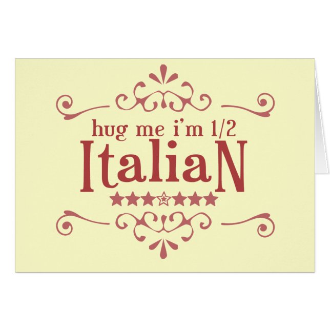 Cartão Parcialmente italiano (Frente Horizontal)