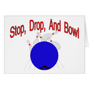Cartão Pare a bacia da gota