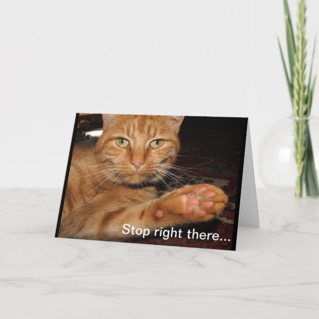 Cartão Pare aí (Frente)