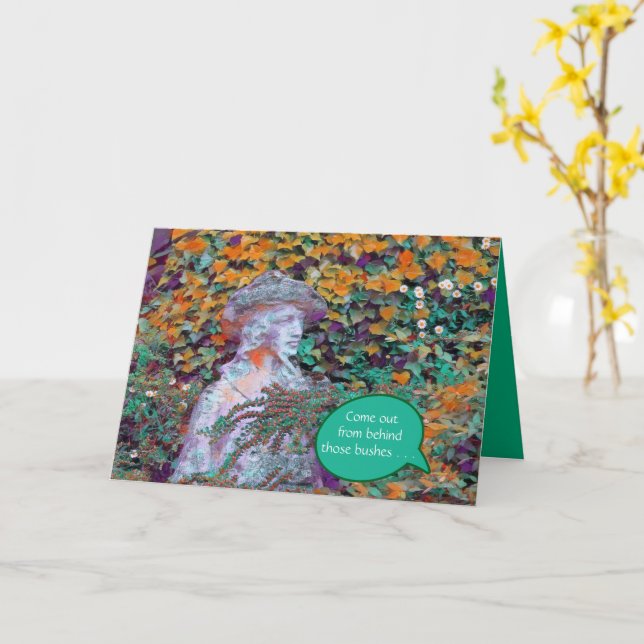 Cartão Pare de se esconder. Você está bem do jeito que es (Flor Amarela)