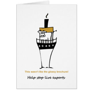 Cartão Pare exportações vivas