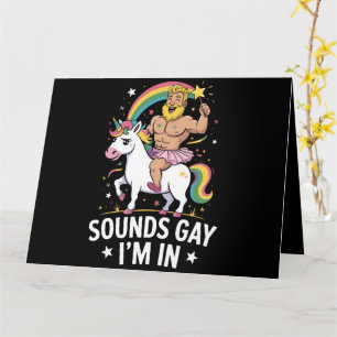 Cartão Parece Gay Estou Dentro