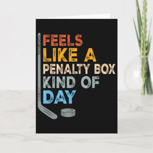 Cartão Parece Um Dia De Caixa De Penalidade Engraçado De 