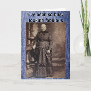 Cartão Parecendo Fabuloso Aniversário Atrasado para Amigo