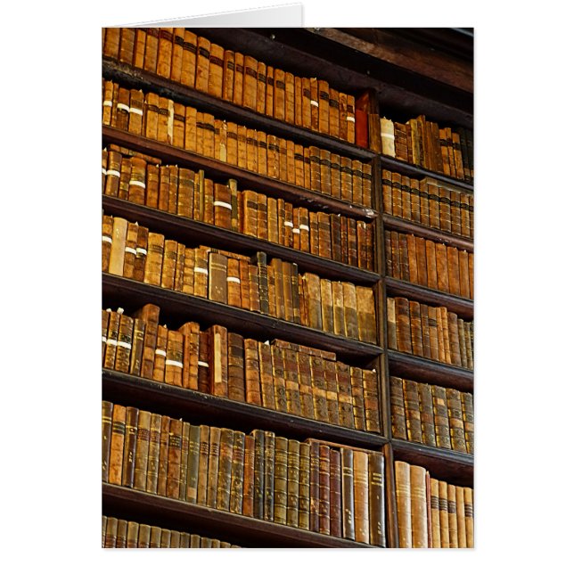 Cartão Parede da biblioteca (Frente)