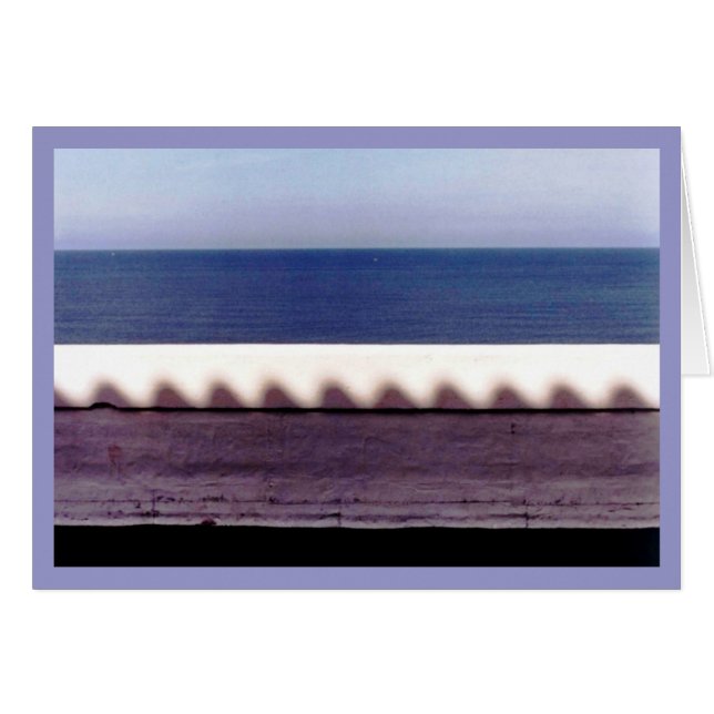 Cartão Parede de mar de The Sun (Frente horizontal)