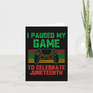 Cartão Parei Meu Jogo Para Comemorar O Jovem Jogador Da D