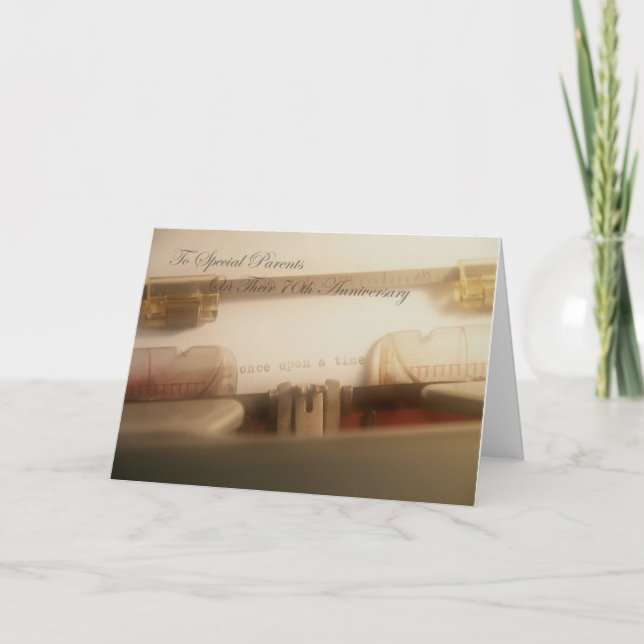 Cartão Parents 70th Anniversary Card (Frente)